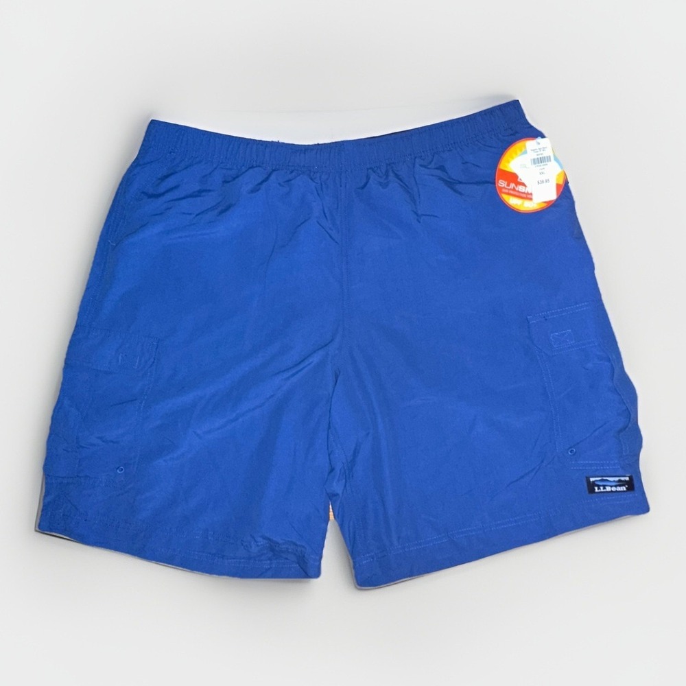 NWT - LL Bean Men's Classic Supplex Sport Swim Trunk Board Short Cobalt Blue XXL